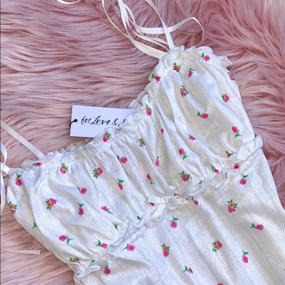 For Love And Lemons Other - For Love and Lemons x VS Pointelle Slip Dress